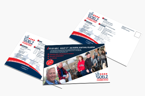 Political Campaign Direct Mail Postcard